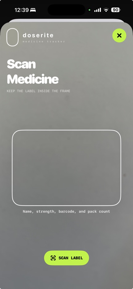 doserite not medical advice screen