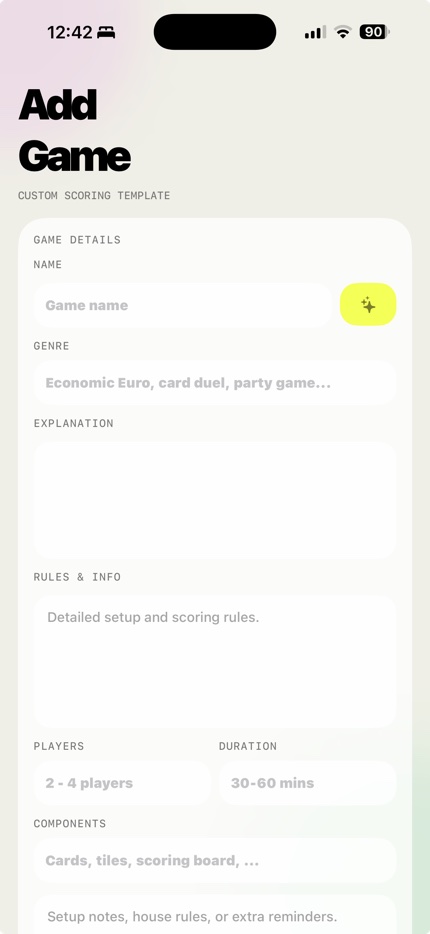 GameMaster Live ai game creation screen