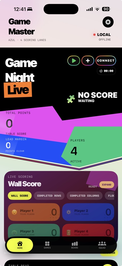 GameMaster Live app screen
