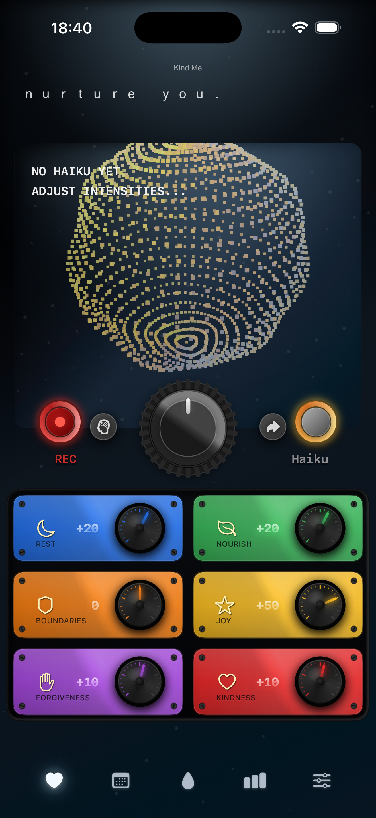Living orb and wave screenshot