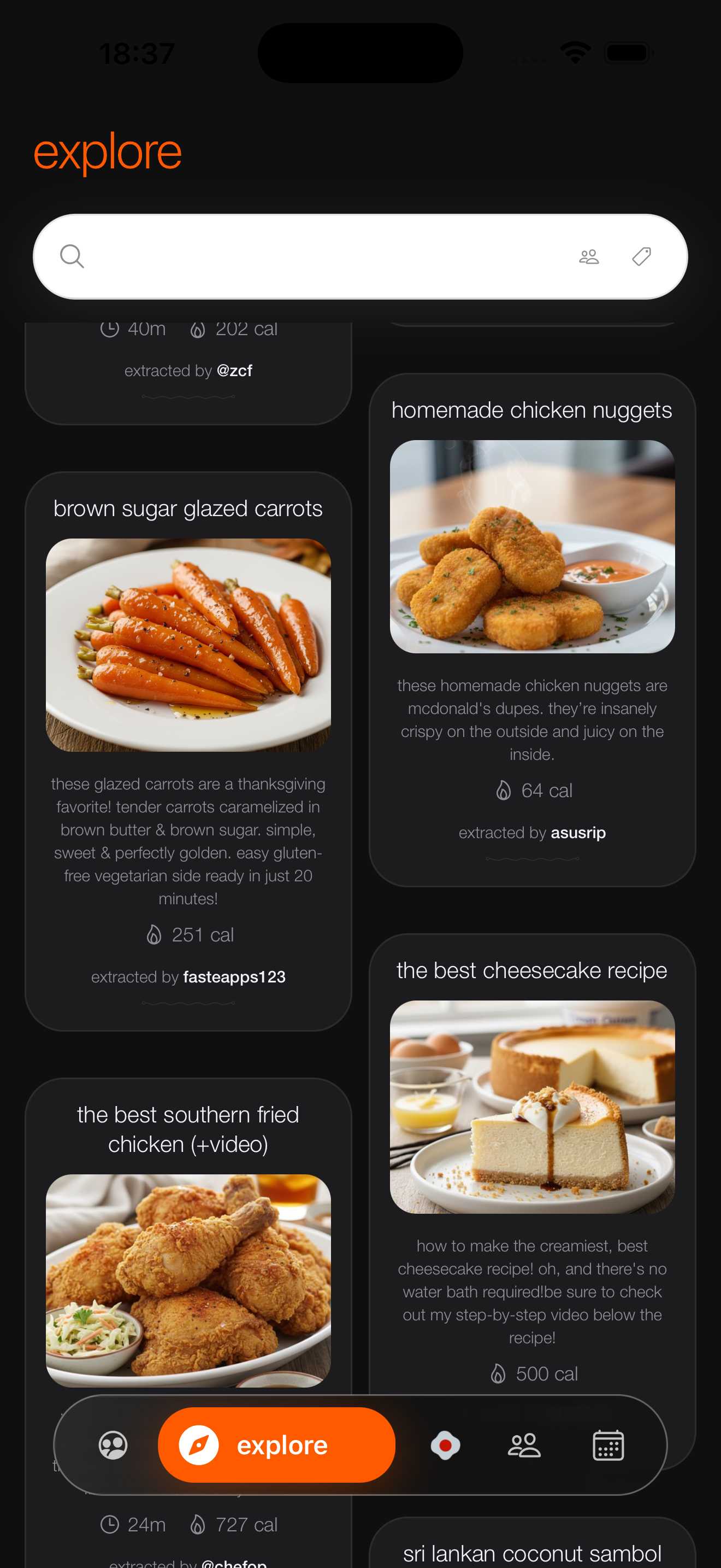 Organize your cookbook screenshot