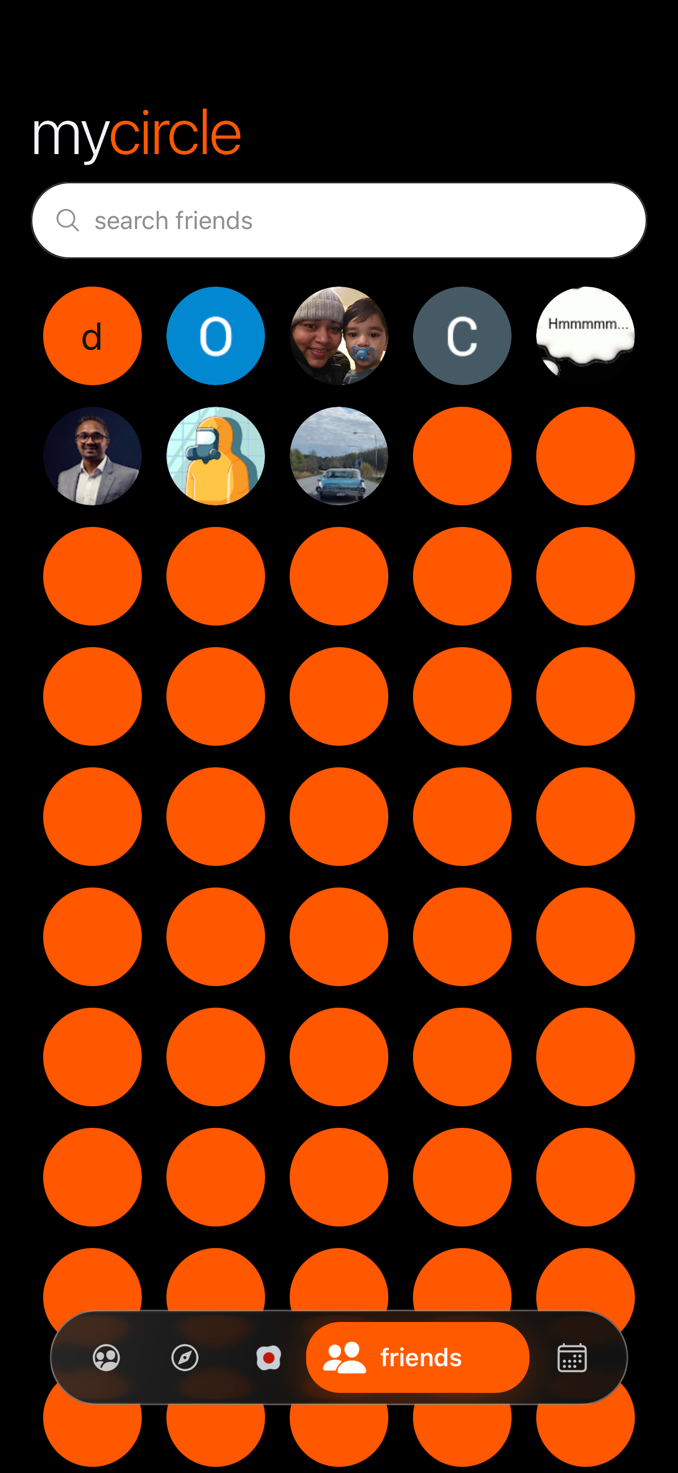 Follow your circle screenshot